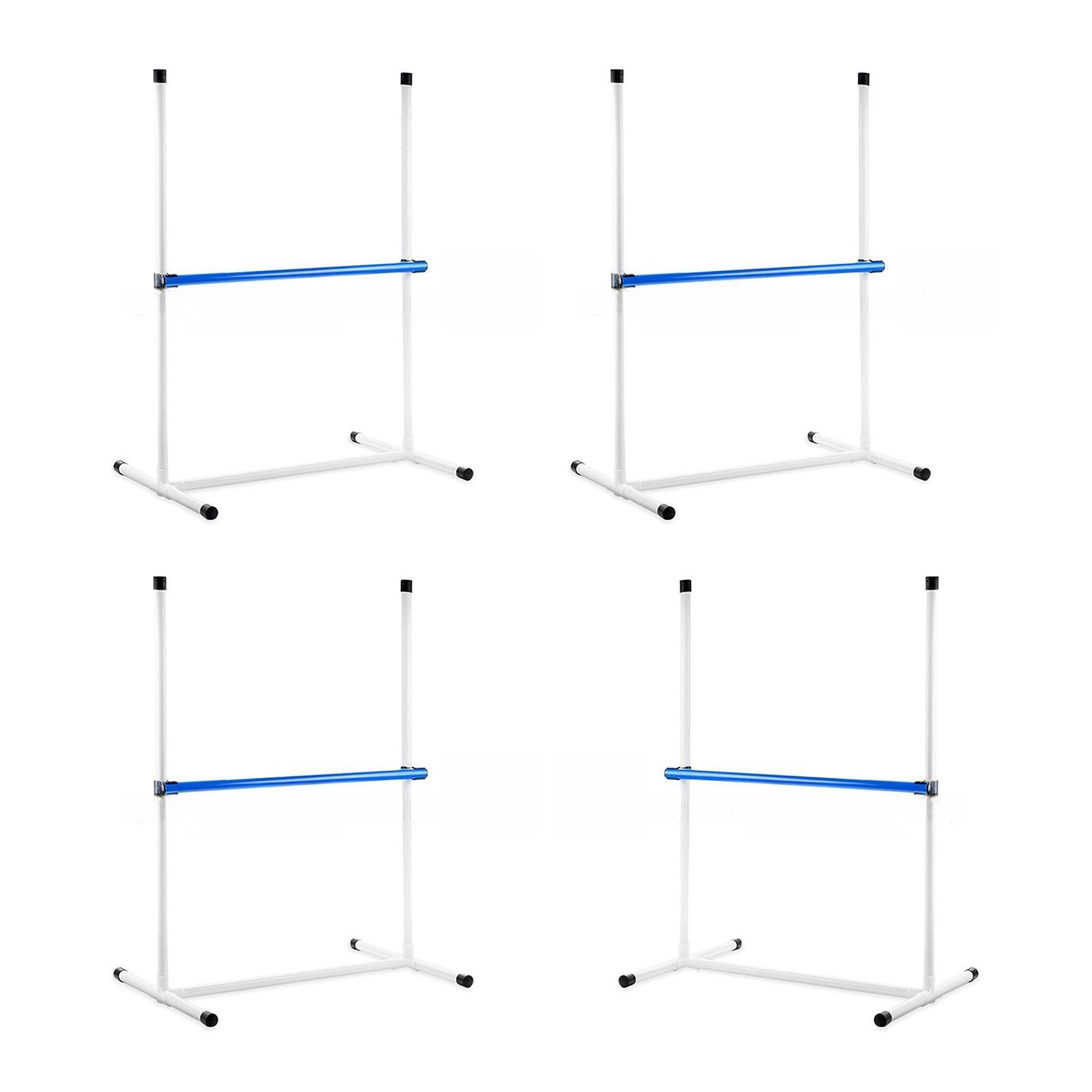 Adjustable Dog Agility Training Set With Poles And Carry Bag For Indoor Outdoor Use PVC Obstacle Course Equipment