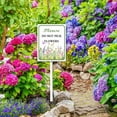 thumbnail image 5 of Eveokoki Please Do Not Pick Flowers Thank You Aluminum ​Yard Sign With Metal Stake For Garden Farm Decor Lawn Sign Stand Tin Sign Wildflowers Butterfly Garden Sign Outdoor 6x4.6 Inches, 5 of 6