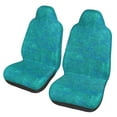 thumbnail image 2 of Haiem Blue Green Glitter Printed Car Seat Covers Set of 2, Universal Fit Car Seat Covers,Protective Seat Covers,Comfortable Car Seat Covers, Easy Installation Seat Covers, Vehicle Seat Covers, 2 of 9