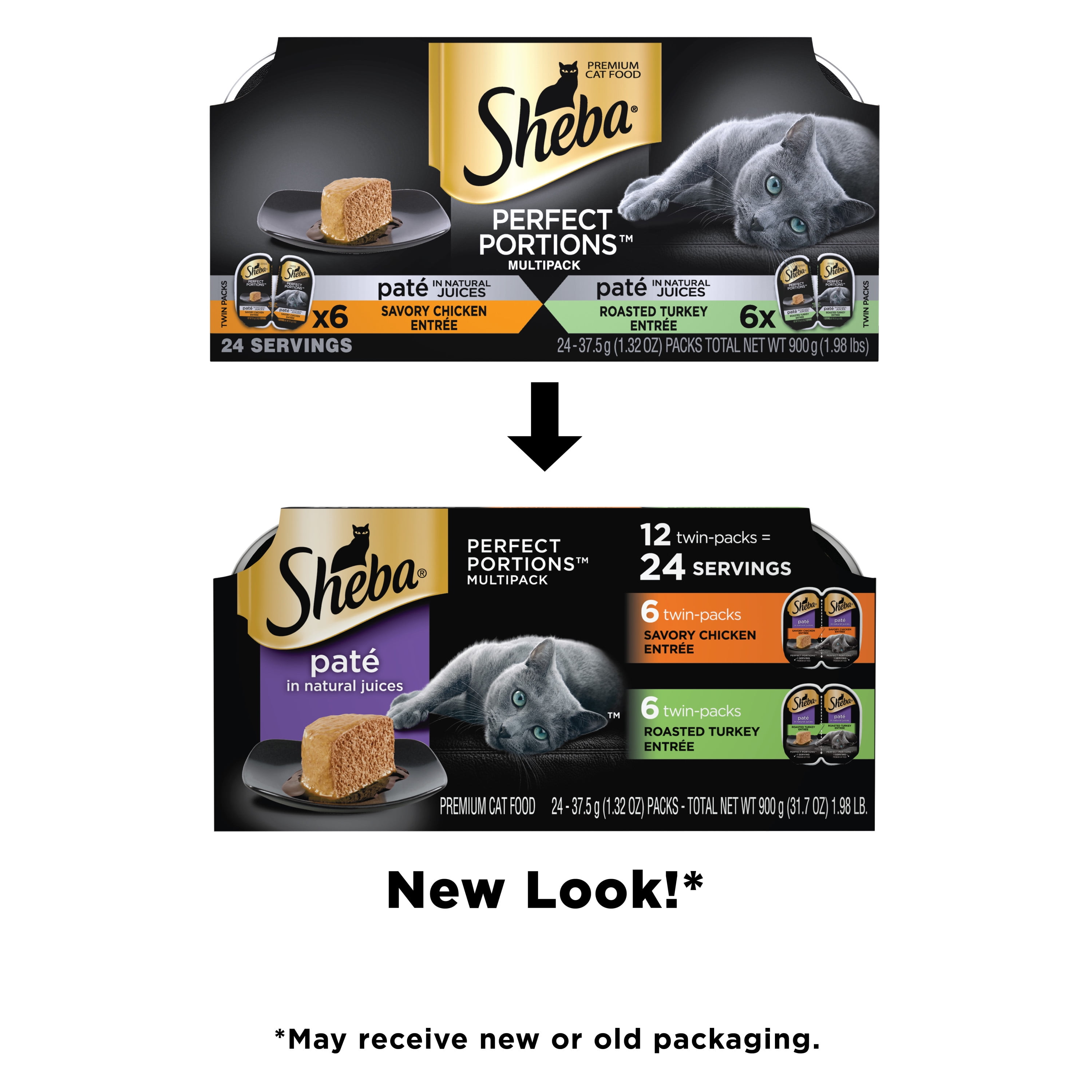 Sheba perfect top portions walmart