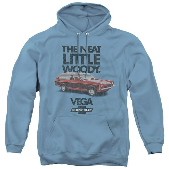 Chevrolet Vega The Neat Little Woody Adult Pullover Hoodie Sweatshirt Carolina Blue