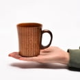 thumbnail image 5 of Handmade Wooden Coffee Mug, Japanese Style Tea Camping Cup Wine Beer Juice Drinking Mug Bar Accessories Water Tea Cup with Handle for Home Office Traveling, 5 of 7