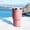 Pink, variant on Cancer Print 30oz Insulated Stainless Steel Tumbler with Lid and Telescopic Straw, Powder Coated Travel Mug, Vacuum Insulated Car Cup
