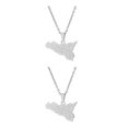 thumbnail image 1 of Collar de Acero inoxidable con mapa de Sicilia Jumpingount diario apto para múltiples ocasiones, 1 of 6
