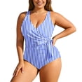 thumbnail image 1 of PMVFHDE Plus Size Swimsuit For Women Floral High Waist Tankini Adjustable For Full Coverage, 1 of 6