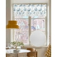 thumbnail image 4 of Blue Poppy Floral Kitchen Valances for Windows Farmhouse Linen Window Valance Curtain for Living Room Window Treatment Farmhouse Pastoral Botanical Flowers Valance Rod Pocket Topper, 42 x 18 Inch, 4 of 6