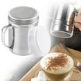 thumbnail image 2 of Powdered Sugar Shaker Duster, 1 Pc Cinnamon Sugar Shakers with Lid and Handle, Fine Mesh Stainless Steel Dredge for Baking Soda Flour Cinnamon Cocoa, 2.36x3.14 Inch, Silver, 2 of 9