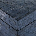 thumbnail image 5 of DecMode Handmade Mosaic Storage Dark Blue Mother of Pearl Shell Decorative Box, 2 Count, 5 of 12
