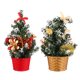 thumbnail image 1 of FELTECHELECTR 2 miniárboles artificiales de Navidad para decorar tu escritorio, regalo de fiesta, 1 of 6