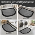thumbnail image 6 of SIXHOME Kitchen Rugs 20"x32" Semicircular Kitchen Mat Non-Slip Twill Kitchen Floor Mats Washable Half Circle Small Throw Rug Black, 6 of 6