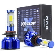 XKGLOW Single Beam 60W COB LED Headlight Set