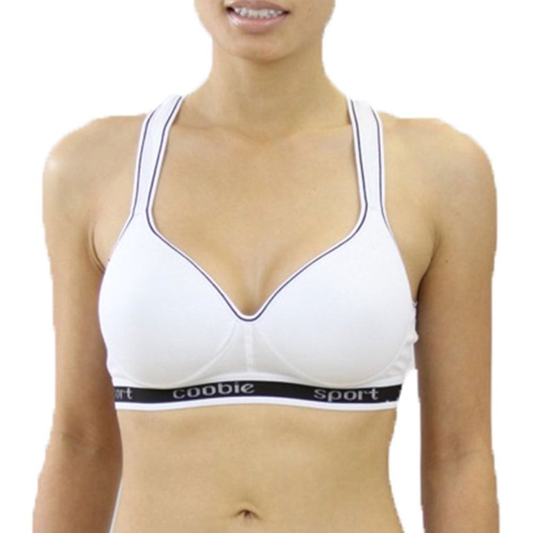 ToBeInStyle Women's Cotton Padded Racerback Wirefree Sports Bra - Beige -  38D : : Clothing, Shoes & Accessories