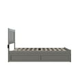thumbnail image 6 of AFI Tahoe Full Wood Platform Bed with Headboard Footboard & Twin Trundle, Grey, 6 of 7