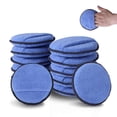 thumbnail image 1 of Pads Aplicadores de Cera para Autos WORKPRO Paquete de 12 con Microfibra y Espuma, 1 of 7