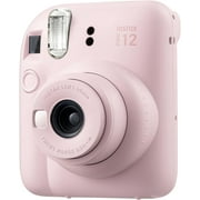 FUJIFILM INSTAX MINI 12 Instant Film Camera Bundle – Blossom Pink with 40 Sheets Instax Mini Film, Camera Case & Microfiber Cleaning Cloth