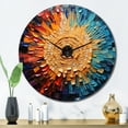 thumbnail image 3 of Designart "Mosaic of Colorful Vinyl Records I" Music Oversized Wall Clock, 3 of 5