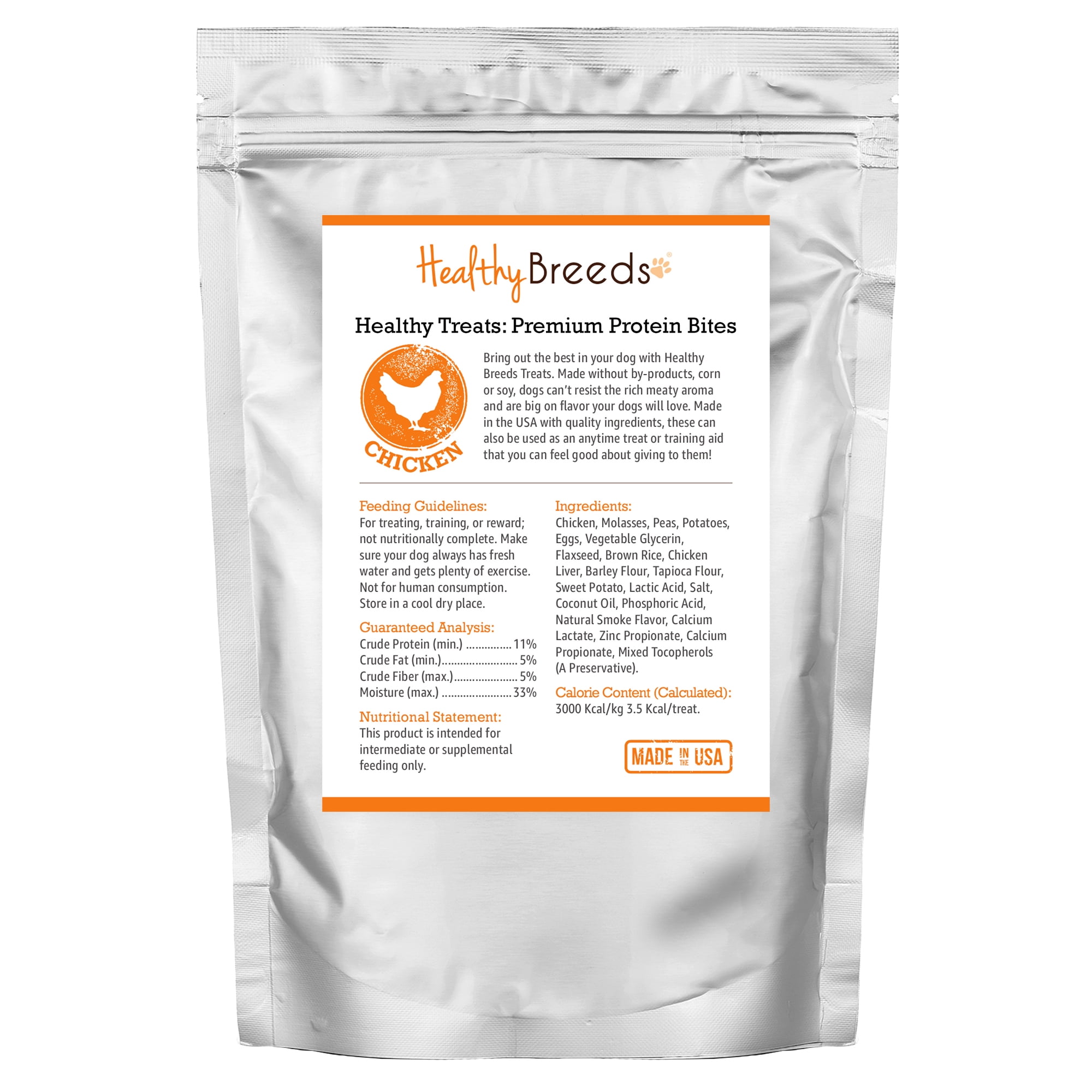 Healthy Breeds Sealyham Terrier Healthy Treats Premium Protein Bites Chicken Dog Treats 10 oz