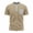 Khaki, variant on Men's Everyday Wear Tee for Casual Breathable Blend with Classic Crewneck and Modern Fit Lightweight Comfort for Summer Casual Wear Men's Loose Fit Shirts