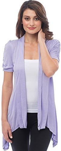 sheer short sleeve cardigan