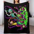 thumbnail image 1 of Manta de franela suave y acogedora de Rick y Morty para niños y niñas, mantas de vellón cálidas de lujo para sofá, cama, camping, viajes, 80 x 60 pulgadas, 1 of 8