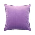 thumbnail image 2 of Housse de Coussin de Siège Couleur Unie Velours Remplacement Doux Décoratif Robuste Réutilisable Fermeture Éclair Housse de Coussin de Canapé Accessoires Violet 50x50cm, 2 of 9