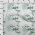 thumbnail image 2 of oneOone Cotton Flex Mint Green Fabric Stamps & Direction Compass Travel Diy Clothing Quilting Fabric Print Fabric By Yard 40 Inch Wide, 2 of 4