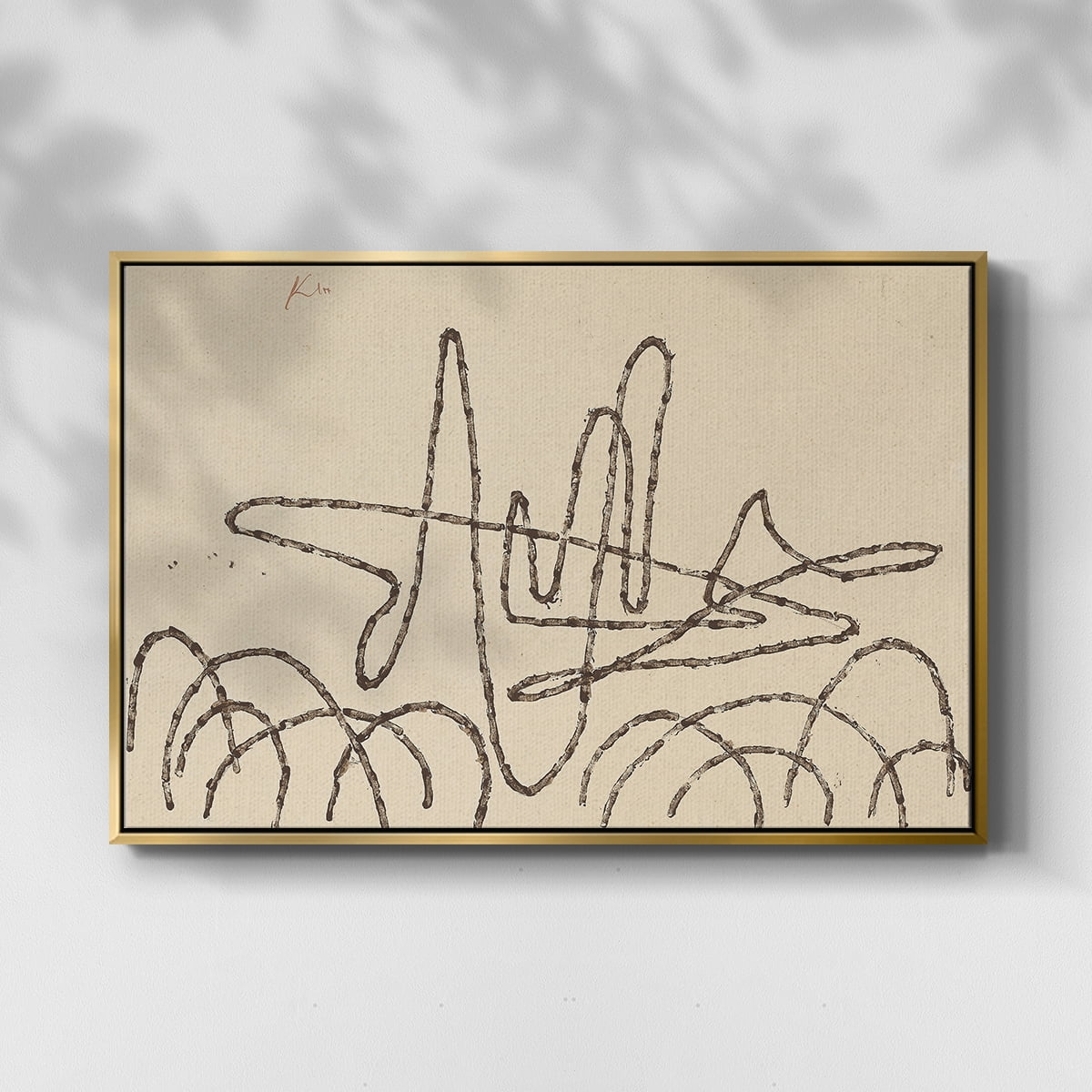 Vintage Landscape-CCLXVI By Wexford Home Framed in Gold Wood Gallery Wrapped Canvas 17 in. x 25 in.
