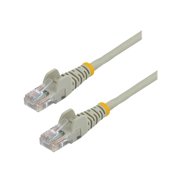 StarTech.com Cat5e Ethernet Cable - 15 ft - Gray- Patch Cable - Snagless Cat5e Cable - Network Cable - Ethernet Cord - Cat 5e Cable - 15ft (45PATCH15GR) - Patch cable - RJ-45 (M) to RJ-45 (M) - 15 ft - UTP - CAT 5e - snagless - gray - for P/N: PM1115U2, US1GC30A