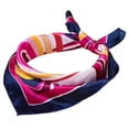 thumbnail image 1 of Elegant Silk Scarf for Daily Casual and Attire Square Neck Geometric Pattern Accessory for All Seasons, 1 of 3