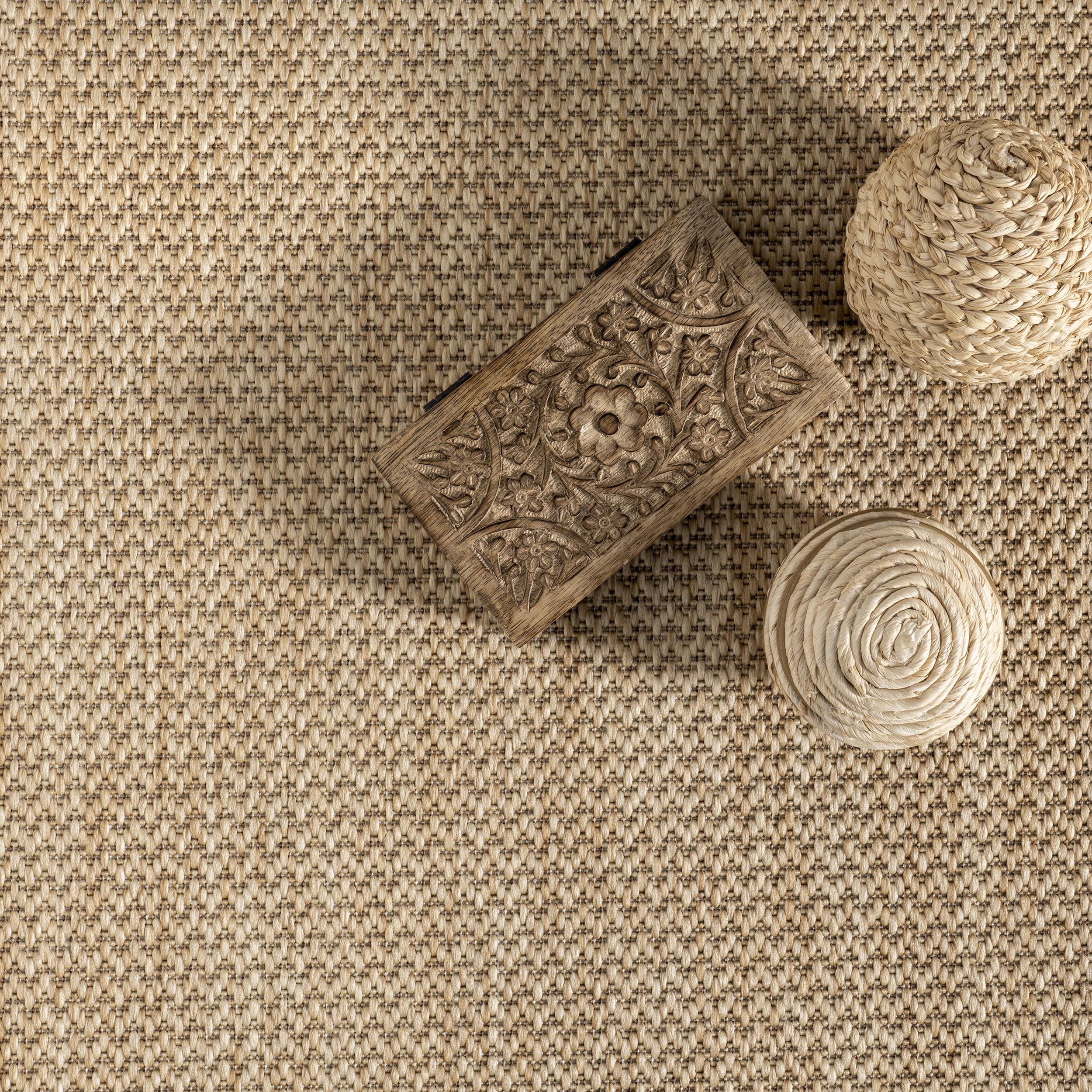 nuLOOM Rasha Classic Border Indoor/Outdoor Area Rug, 8' x 10', Beige