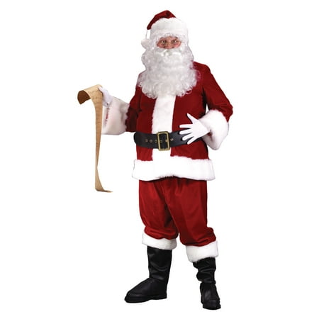Santa Ultra Velvet Adult Costume, Size: Men's - One