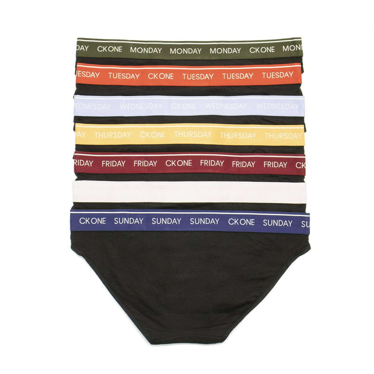 Calvin Klein Women's One Days Of The Week Thong 7-Pack, Black 1