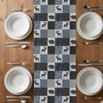 thumbnail image 6 of Blue Cabin Check Table Runner - 70 Inch Long, Kitchen Dining Table Runner Dresser Scarves, Rustic Bear Elk Farmhouse Buffalo Plaid Farmhouse Decor for Coffee Tables Wedding Party Banquet, 6 of 8