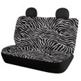 thumbnail image 2 of Uourmeti Car Seat Covers Full Set Auto Accessories Rear Bench Covers Polyester Soft Interior Accessories, Fit for Trucks Van Cars, Zebra, 2 of 9