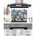 thumbnail image 5 of nqOlkjepod Large Induction Cooktop Protector Mat 31"x24", Spring Floral Stove Top Covers for Electric Stove, Oil Painting Flowers Modern Abstract Art Stove Burner Cover Mats, Glass Top Stove Cover, 5 of 8