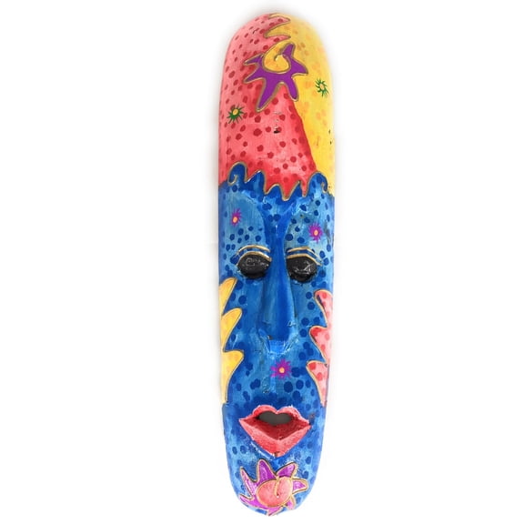 Colorful Tiki Mask 20" Zen - Primitive Art | #wib370650l