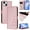 Pink, variant on For iPhone 14 Litter Panda Embossing Leather Phone Case with RFID Blocking Card Slot Wallet Magnetic Clasp Lanyard Flip Stand Case,Pink,For iPhone 14