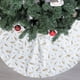 thumbnail image 5 of Falda para árbol de Navidad, falda para árbol de Navidad de 48 pulgadas con estampado de plumas bronceadoras, falda de árbol de piel sintética de felpa de lujo para decoraciones navideñas decoración d, 5 of 5