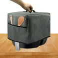 thumbnail image 3 of MYG Nylon Air Fryer Cover Waterproof Protective Dust Cover for Small Kitchen Appliances Toaster Coffee Machine Blender with 2 Storage Pockets Grey 13.58*10.43*11.41 in, 3 of 7