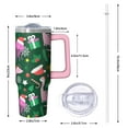 thumbnail image 2 of Merry Christmas 30oz Holiday Tumbler with Handle, Santa Snowman Insulated Coffee Cup with Lid and Straw, Winter Gifts for Women, 2 of 5