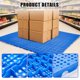 thumbnail image 4 of Yeshouse Paletas de plástico resistentes (paquete de 6), apilables y encajables, de polipropileno azul, 100 x 60 x 5 cm, ideales para envíos, almacenamiento en garajes, almacenes y supermercados, 4 of 7
