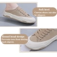 thumbnail image 2 of Cyiecw Canvas Sneakers for Women Fashion Lace-up Canvas Shoes Low Top Comfortable Casual Shoes, 2 of 7