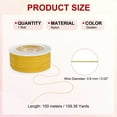 thumbnail image 2 of Uxcell 0.6 mm 109 Yards Nylon String, Bracelet String Braided Nylon Thread for Jewelry Making, Golden, 2 of 6