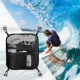 thumbnail image 4 of Sac de Stockage de Planche de Surf, paddle Board Surf Pont Sac de Fixation Net, paddle Board Sac de Stockage en Filet Fermeture Éclair Portable (avec 4 Ventouses), 4 of 10