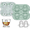Green, variant on Silicone Ice Cube Tray,Penguin 3D Large Ice Cube Molds for Whiskey,Cocktails,Wine,Juice and Bourbon,4 Big Cute Animal Ice Tray(Green)