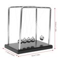 thumbnail image 1 of Fdit Newton's Cradle Balance Balls Kids Educational Toys Physics Science Pendulum Desktop Decoration,Balance Ball, 1 of 7