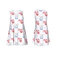 thumbnail image 7 of Balery Red Squirrel And Blue Rabbit Pattern Women’s Summer Dresses – Loose Sleeveless Sundress, Casual and Comfortable Beach Dress for Hot Days, 7 of 7