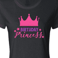thumbnail image 4 of Inktastic Birthday Princess, Crown, Stars - Pink Purple Women's T-Shirt, 4 of 5