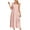 Pink, variant on Rvkxad Women Dresses Under $10 Ruffle Sleeve Square Neck Flowy a Line Loose Midi Dress Casual Beach Tiered Smocked Solid Color Sundresses Black XL