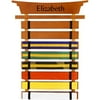 KidKraft - Personalized Martial Arts Belt Holder, Black Zen Font Girl's Name